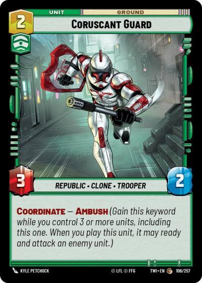 Coruscant Guard 106/257 Twilight of the Republic Star Wars card