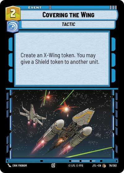Covering the Wing 076/262 Jump to Lightspeed Star Wars card