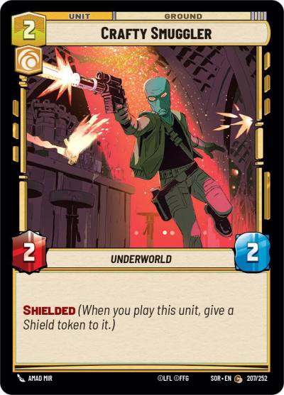 Crafty Smuggler 207/252 Spark of Rebellion Star Wars card