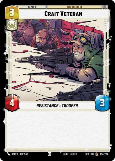 Crait Veteran 251/264 Secrets of Power Star Wars card