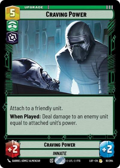 Craving Power 091/264 Legends of the Force Star Wars card