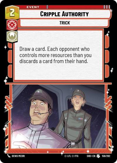 Cripple Authority 156/262 Shadows of the Galaxy Star Wars card