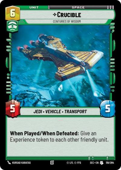 Crucible - Centuries of Wisdom 119/264 Secrets of Power Star Wars card