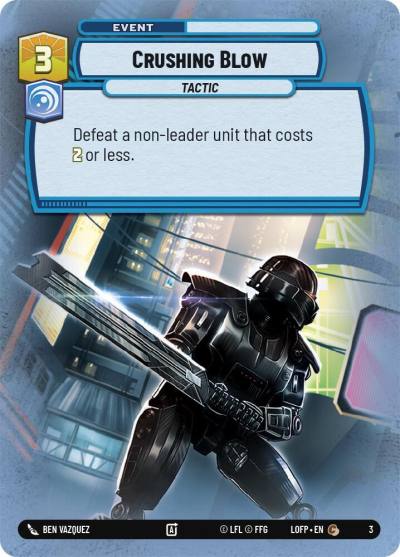 Crushing Blow 3 Organized Play Promos Star Wars card