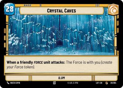 Crystal Caves // Force 029/264 // T03/T03 Legends of the Force Star Wars card