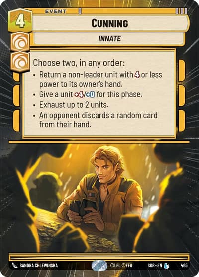 Cunning (Hyperspace) 465 Spark of Rebellion Star Wars card