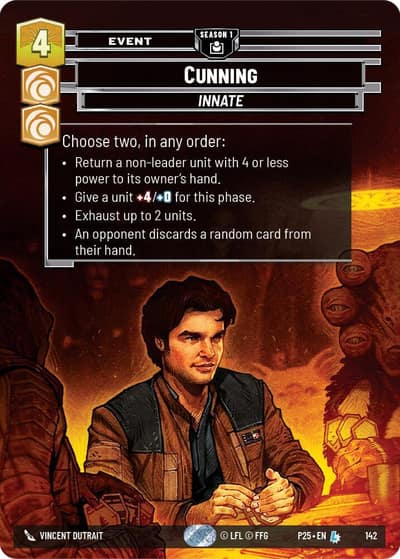 Cunning (142) 142 Sector and Regional Promos: Season 1 Star Wars card
