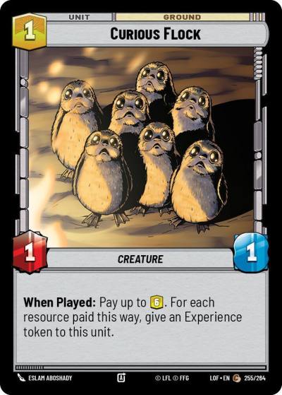 Curious Flock 255/264 Legends of the Force Star Wars card