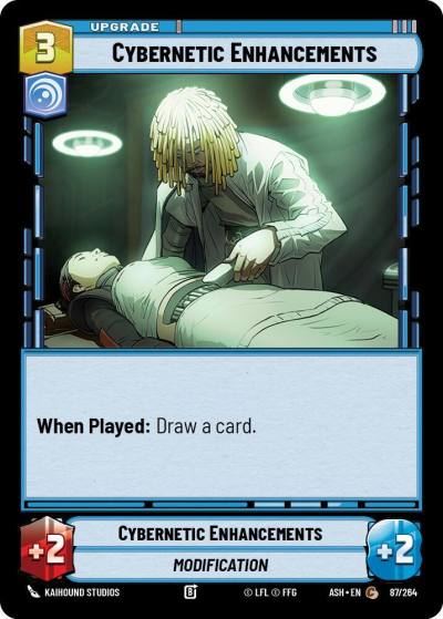 Cybernetic Enhancements 87/264 Ashes of the Empire Star Wars card