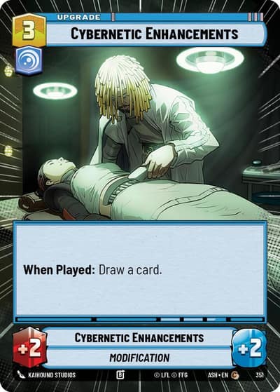 Cybernetic Enhancements (Hyperspace) 351 Ashes of the Empire Star Wars card