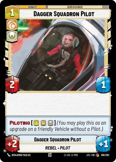 Dagger Squadron Pilot 196/262 Jump to Lightspeed Star Wars card