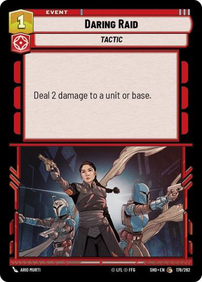 Daring Raid 178/262 Shadows of the Galaxy Star Wars card