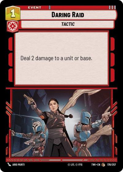 Daring Raid 170/257 Twilight of the Republic Star Wars card