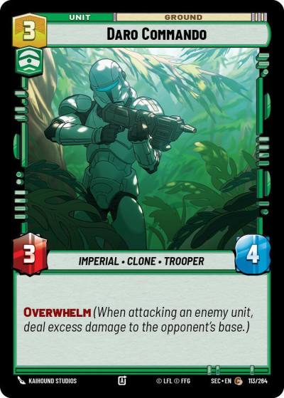 Daro Commando 113/264 Secrets of Power Star Wars card