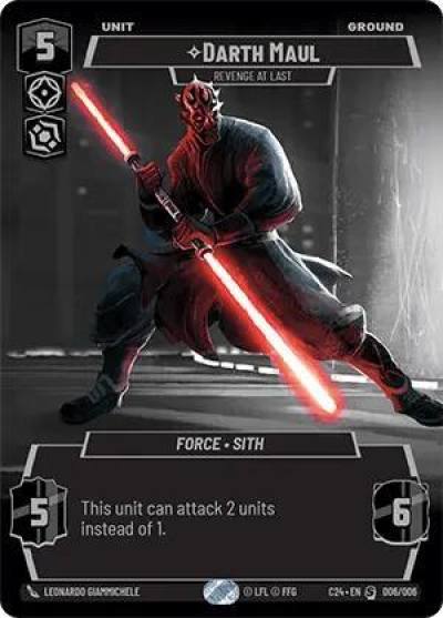 Darth Maul - Revenge at Last 006/006 2024 Convention Exclusive Star Wars card