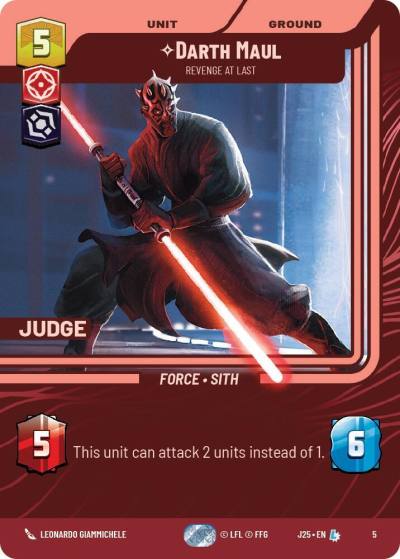 Darth Maul - Revenge at Last 5 Judge Promos Star Wars card