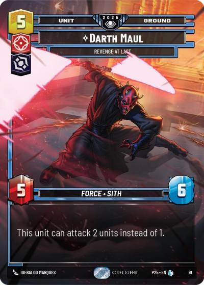 Darth Maul - Revenge at Last 91 Organized Play Promos Star Wars card