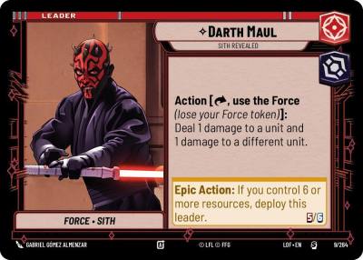 Darth Maul - Sith Revealed 009/264 Legends of the Force Star Wars card