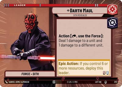 Darth Maul - Sith Revealed (Hyperspace) 273 Legends of the Force Star Wars card