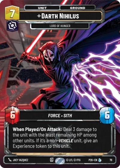 Darth Nihilus - Lord of Hunger (79) 79 Sector and Regional Promos: Season 1 Star Wars card
