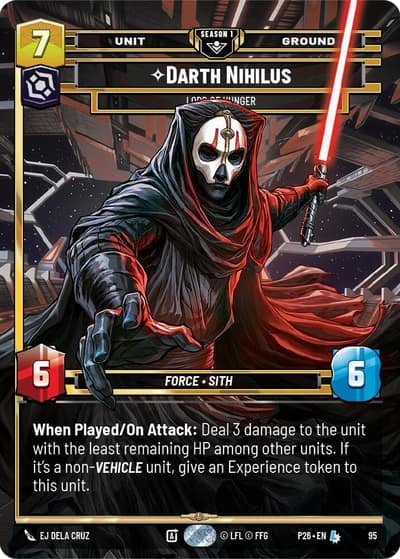 Darth Nihilus - Lord of Hunger (95) 95 Sector and Regional Promos: Season 1 Star Wars card