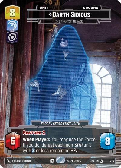 Darth Sidious - The Phantom Menace 2/3 2025 Gift Box Star Wars card