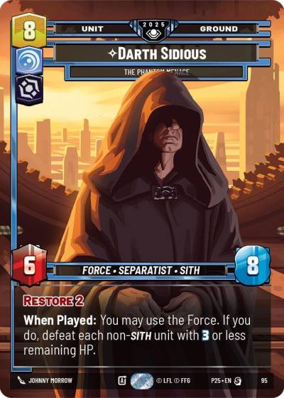 Darth Sidious - The Phantom Menace 95 Organized Play Promos Star Wars card