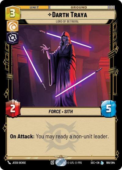 Darth Traya - Lord of Betrayal 188/264 Secrets of Power Star Wars card