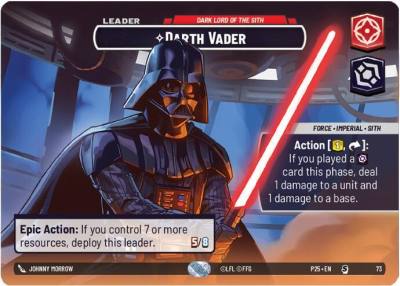 Darth Vader - Dark Lord of the Sith 73 Organized Play Promos Star Wars card