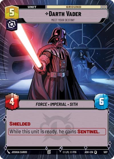Darth Vader - Meet Your Destiny (Hyperspace) 507 Ashes of the Empire Star Wars Unlimited card