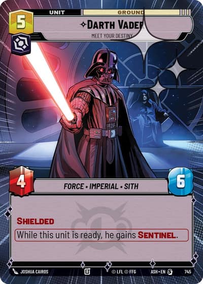 Darth Vader - Meet Your Destiny (Hyperspace Foil) 745 Ashes of the Empire Star Wars Unlimited card