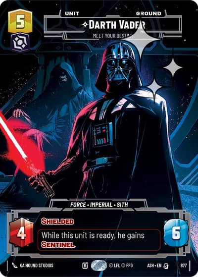 Darth Vader - Meet Your Destiny (Prestige Foil) 877 Ashes of the Empire Star Wars Unlimited card
