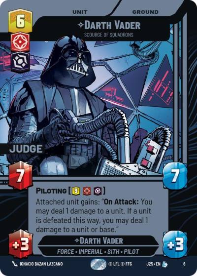 Darth Vader - Scourge of Squadrons 6 Judge Promos Star Wars card