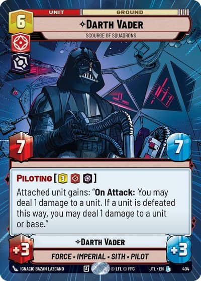 Darth Vader - Scourge of Squadrons (Hyperspace) 404 Jump to Lightspeed Star Wars card