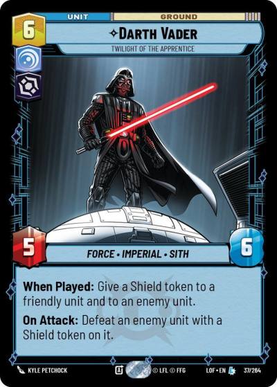 Darth Vader - Twilight of the Apprentice 037/264 Legends of the Force Star Wars card