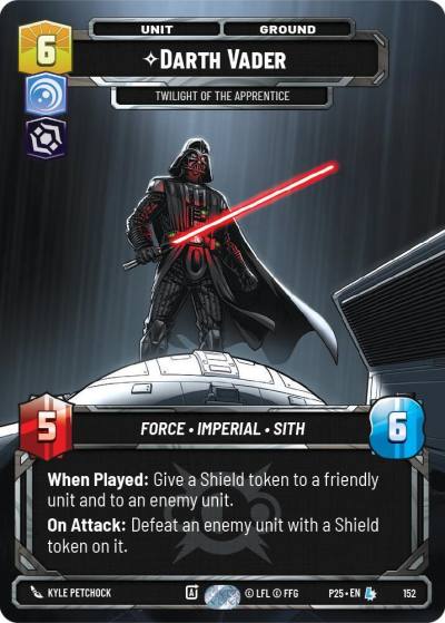 Darth Vader - Twilight of the Apprentice 152 Sector and Regional Promos: Season 1 Star Wars card