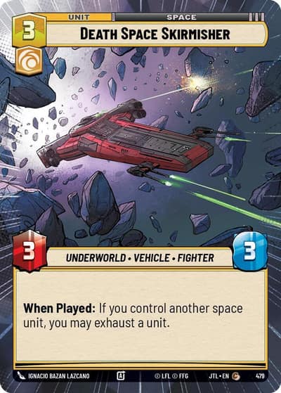 Death Space Skirmisher (Hyperspace) 479 Jump to Lightspeed Star Wars card