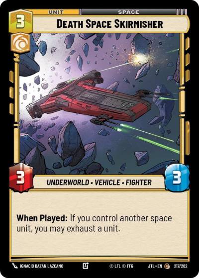 Death Space Skirmisher 217/262 Jump to Lightspeed Star Wars card