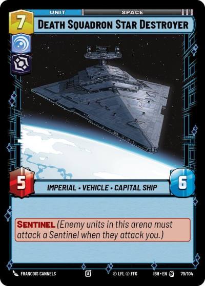 Death Squadron Star Destroyer 79/104 Intro Battle Hoth Star Wars card