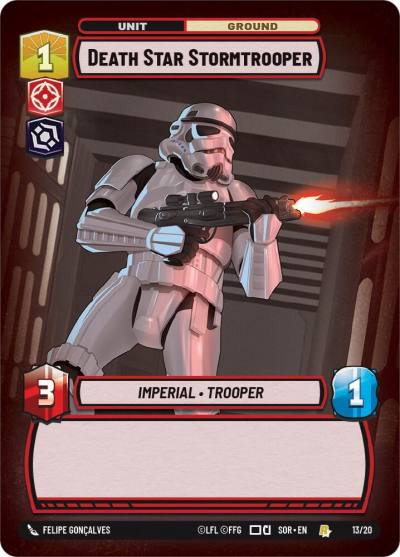 Death Star Stormtrooper 13/20 Spark of Rebellion: Weekly Play Promos Star Wars card