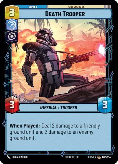 Death Trooper 033/252 Spark of Rebellion Star Wars card