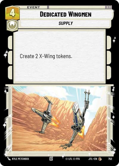 Dedicated Wingmen (Foil) 752 Jump to Lightspeed Star Wars card