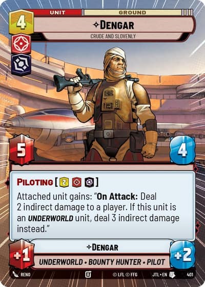 Dengar - Crude and Slovenly (Hyperspace) 401 Jump to Lightspeed Star Wars card