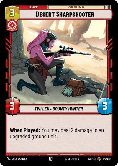 Desert Sharpshooter 170/264 Ashes of the Empire Star Wars card