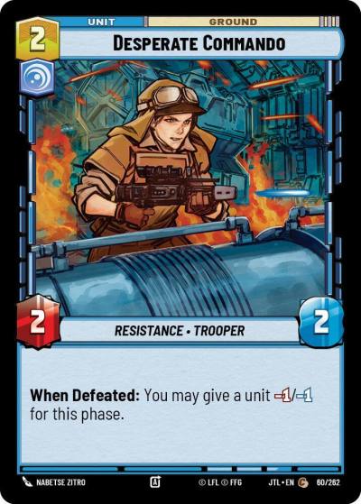 Desperate Commando 060/262 Jump to Lightspeed Star Wars card