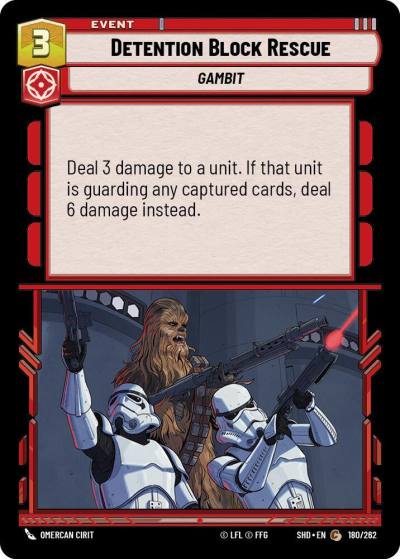 Detention Block Rescue 180/262 Shadows of the Galaxy Star Wars card