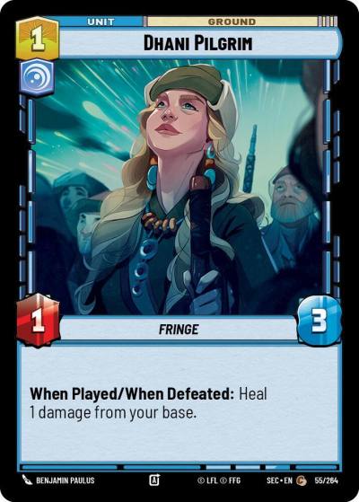 Dhani Pilgrim 55/264 Secrets of Power Star Wars card