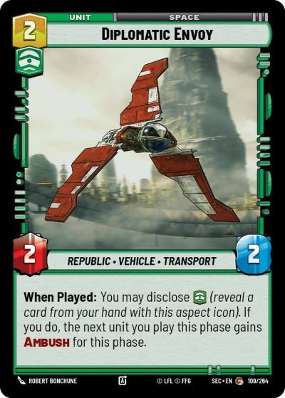 Diplomatic Envoy 109/264 Secrets of Power Star Wars card