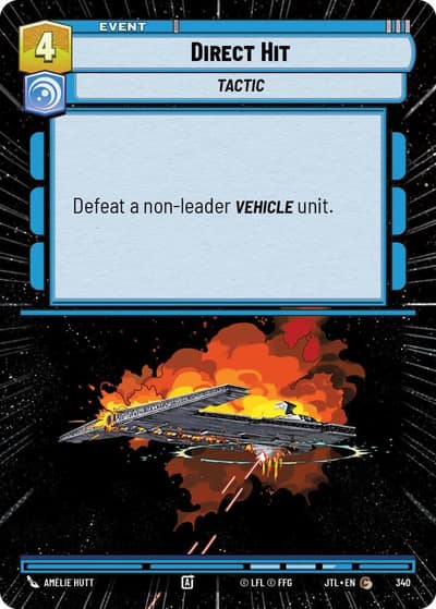 Direct Hit (Hyperspace) 340 Jump to Lightspeed Star Wars card