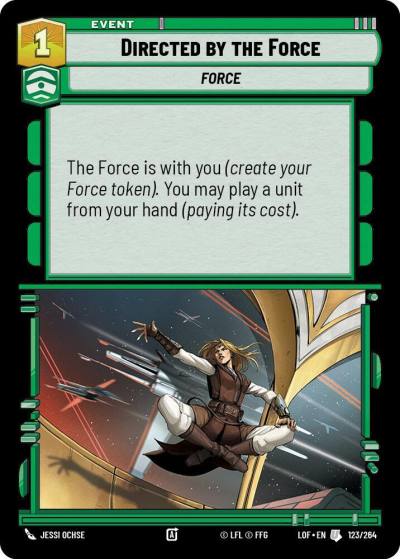 Directed by the Force 123/264 Legends of the Force Star Wars card